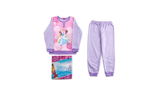 Flannel children's pajamas - Disney Princess - light purple - 104