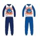 Sonic jersey pamut pizsama - középkék - 128