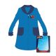 Children's robe - coral - Spiderman - 116 - medium blue