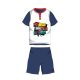 Pigiama estivo per bambini in cotone a maniche corte - Spiderman - con scritta Spiderman - blu scuro - 98