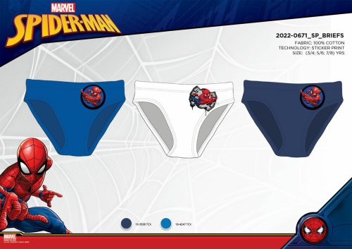 3-dielna chlapčenská bavlnená spodná bielizeň - Spiderman
