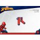 Protiskluzové termoplyšové kotníkové ponožky Spiderman pro děti