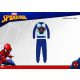 Winter cotton interlock children's pajamas - Spiderman - dark blue - 116