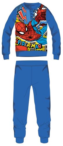 Zimní korálové pyžamo Spiderman - světle modré - 110