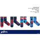 Spiderman Kinder-Socken aus Baumwolle, normal, 4 Paar/Packung, Größe 23–26