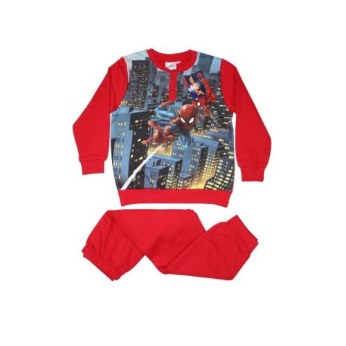 Winter flannel children's pajamas - Spiderman - red - 134