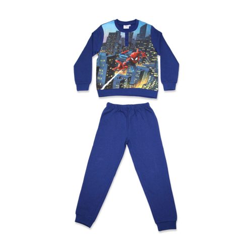 Winter flannel children's pajamas - Spiderman - dark blue - 110
