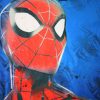 Winter children's pajamas - Coral - Spiderman - red - 128