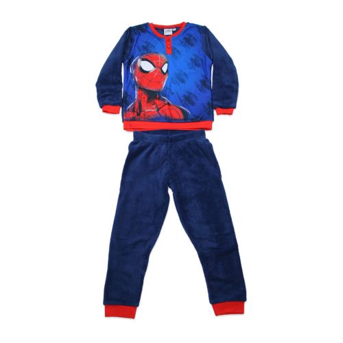 Winter children's pajamas - Coral - Spiderman - dark blue - 104