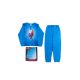 Long thin cotton children's pajamas - Spiderman - 134 - medium blue