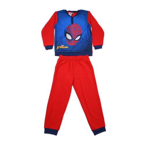 Téli polár gyerek pizsama - Pókember - piros - 104
