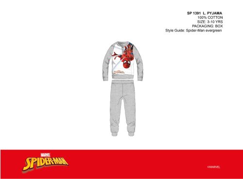 Spiderman thin cotton children's pajamas - jersey pajamas
