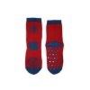 Anti-slip children's ankle socks - Spiderman - plush - Spider - red-blue - 27-30
