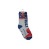 Non-slip children's ankle socks - Spider-man - plush - Spider - gray - with Spidey inscription - 31-34