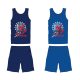 Spiderman-Baumwoll-Sommer-Ensemble – T-Shirt-Shorts-Set – Dunkelblau – 104
