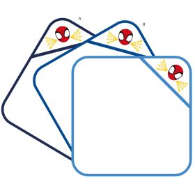   Asciugamano con cappuccio per neonati Spiderman con motivo ricamato - 70 x 70 cm