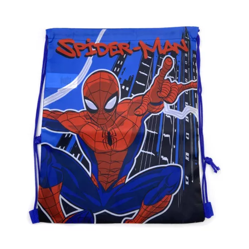 Set da spiaggia 4 pezzi Spiderman web swing (borsa da palestra+berretto da baseball+pantaloni da bagno+occhialini da nuoto)