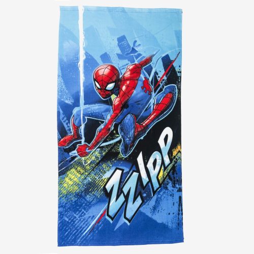 Spiderman Kinder-Strandtuch – schnell trocknendes Strandtuch – blau