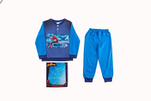 Flannel children's pajamas - Spiderman - medium blue - 104