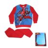 Téli pamut gyerek pizsama - Pókember - piros - 134