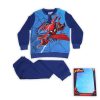 Winter cotton children's pajamas - Spiderman - dark blue - 116