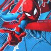 Winter cotton children's pajamas - Spiderman - dark blue - 116