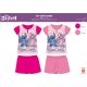 Stitch summer short-sleeved children's pajamas for little girls - cotton pajamas - pink - 116