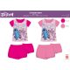 Completo estivo per bambine in cotone Stitch - set t-shirt-pantaloncini - rosa - 122