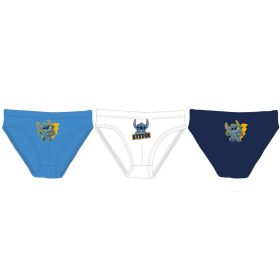 Stitch kisfiú alsó - 3 darabos pamut alsó - 98-104