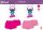 Stitch pamut nyári együttes lányoknak - póló-rövidnadrág szett - pink - 152