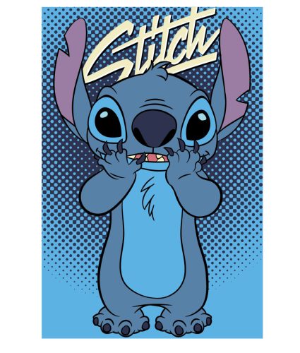 Disney Stitch polár takaró - 100 x 150 cm - kék