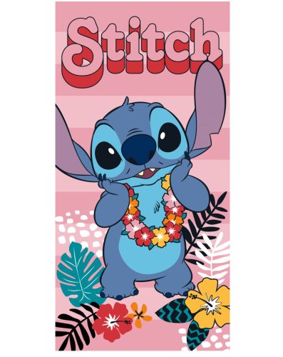 Disney Stitch Ohana Means Family Eco Friendly gyorsan száradó strandtörölköző - 70x140 cm