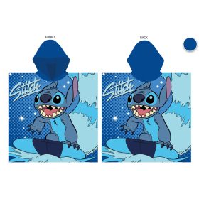 Disney Stitch 55x110 cm gyorsan száradó poncsó