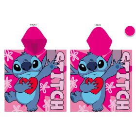 Disney Stitch 55x110 cm gyorsan száradó poncsó