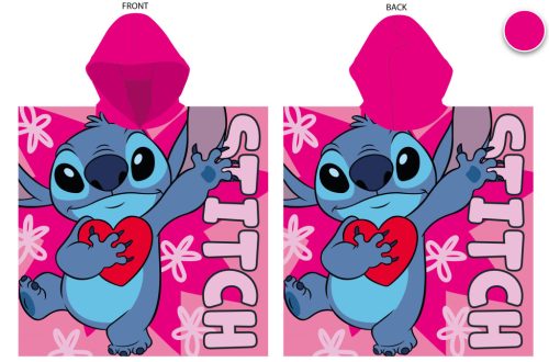 Disney Stitch 55x110 cm fast -drying poncho