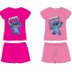 Disney Stitch pamut nyári együttes - póló-rövidnadrág szett - pink - 128