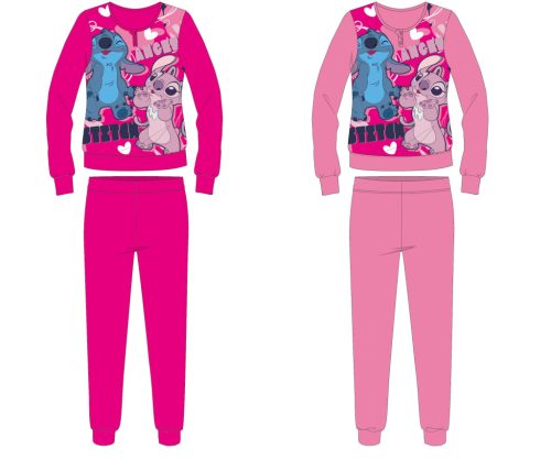 Disney Stitch pamut flanel gyerek pizsama 