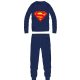 Pigiama da uomo in cotone sottile di Superman - pigiama in jersey - blu scuro
