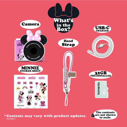 Kiimento Minnie Mouse Model Camera digitala pentru copii