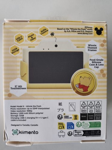 Fotocamera digitale Kiimento Pooh Modello K per bambini