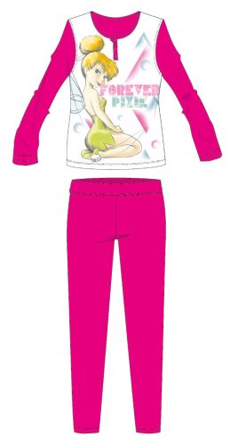 Pigiama lungo e sottile per bambini Disney Tinkerbell - pigiama in jersey di cotone - rosa - 110