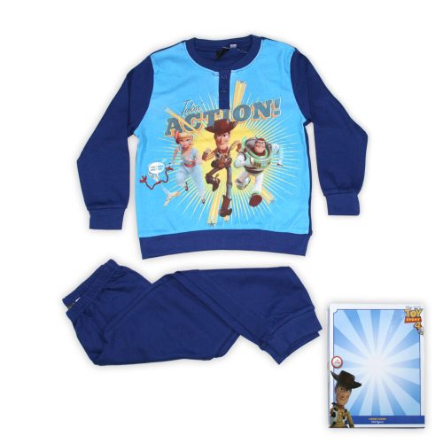 Téli pamut gyerek pizsama - Toy Story - sötétkék - 116