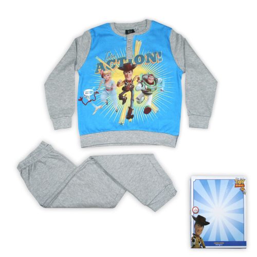 Téli pamut gyerek pizsama - Toy Story - szürke - 104