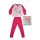 Hosszú vékony pamut gyerek pizsama - Unikornis - Jersey - pink - 140