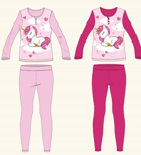 Pigiama jersey unicorno (8-10 anni)