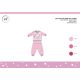 Pigiama invernale per bebè in cotone interlock - Unicorno - rosa chiaro - 80