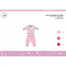 Winter 棉质双面布baby睡衣 - Unicorn - 浅粉色 - 98