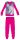 Unikornis polár pizsama - téli vastag gyerek pizsama - pink - 110