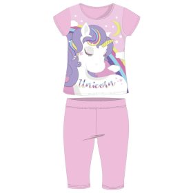  Pigiama estivo in cotone a maniche corte con unicorno - pigiama in jersey per bambini