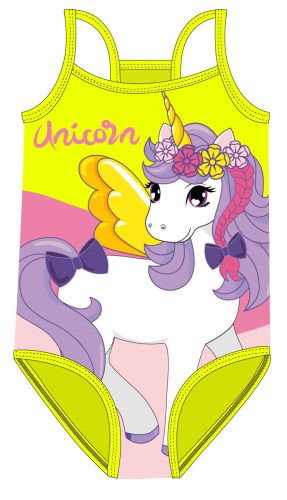 Costume da bagno unicorno per bambina - costume intero - giallo - 92